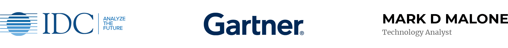 Ranked by leading analysts: IDC, Gartner & Mark D Malone